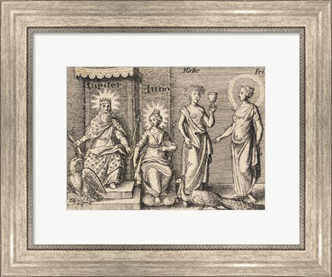 Framed Greek Gods Jupiter Print