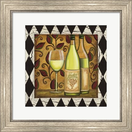 Framed Harlequin &amp; Wine II Print