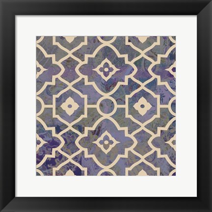 Framed Morocco Tile III Print