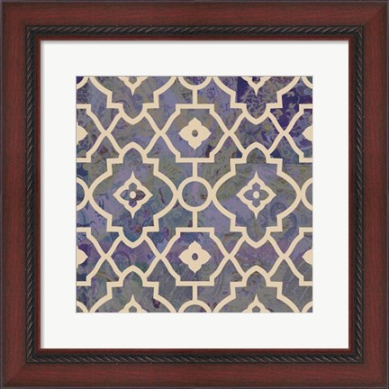 Framed Morocco Tile IV Print