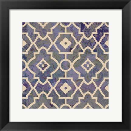 Framed Morocco Tile IV Print