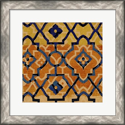 Framed Morocco Tile V Print