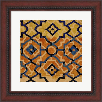 Framed Morocco Tile VI Print