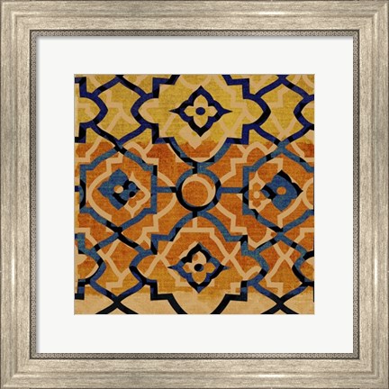 Framed Morocco Tile VI Print