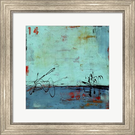 Framed Blue Bay Marina II Print