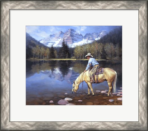 Framed Colorado Cowboy Print