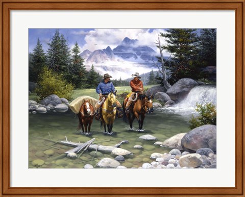 Framed Clear Water Crossing Print