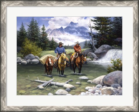 Framed Clear Water Crossing Print