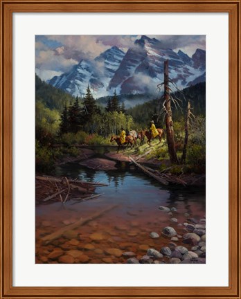 Framed Ridin&#39; the High Country Print