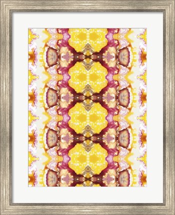 Framed Watercolor Quilt V Print