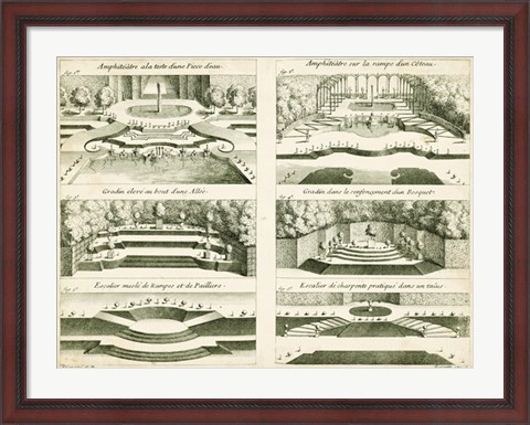 Framed Garden Amphitheater Print