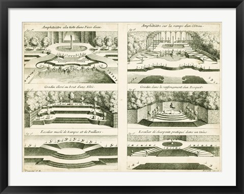 Framed Garden Amphitheater Print