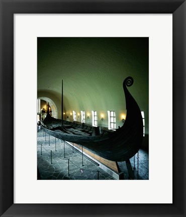 Framed Oseberg Ship Viking Ship Museum Oslo Norway Print