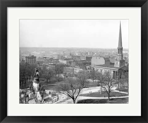 Framed Capitol Square Richmond, Va. Print