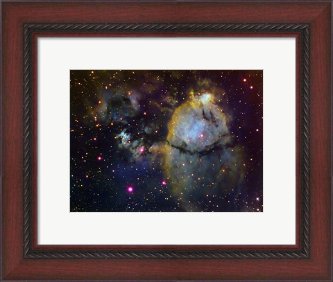 Framed NGC 896 (part of the Heart nebula) in Cassiopeia Print