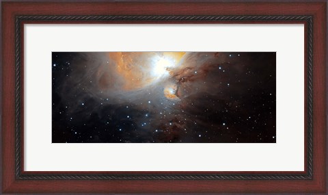 Framed Part of the M42 nebula in Orion Print