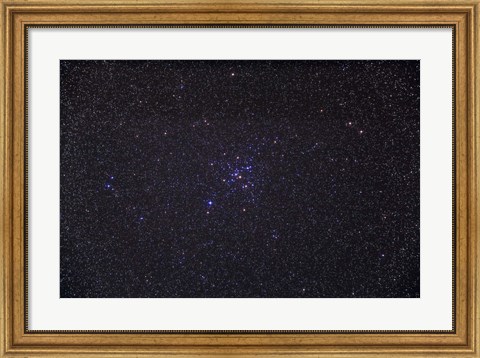 Framed Messier 41 below the bright star of Sirius in the constellation Canis Major Print