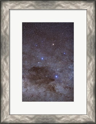 Framed Southern Cross and Coalsack Nebula in Crux Print