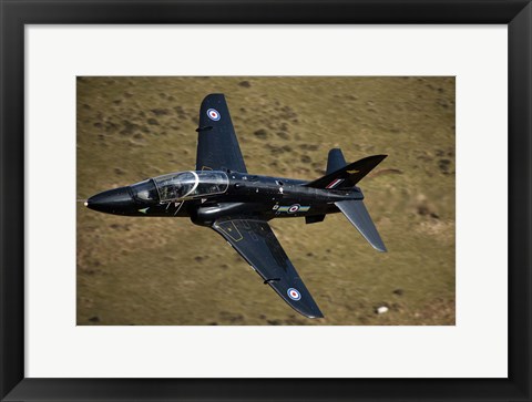 Framed Hawk jet trainer aircraft of the Royal Air Force Print
