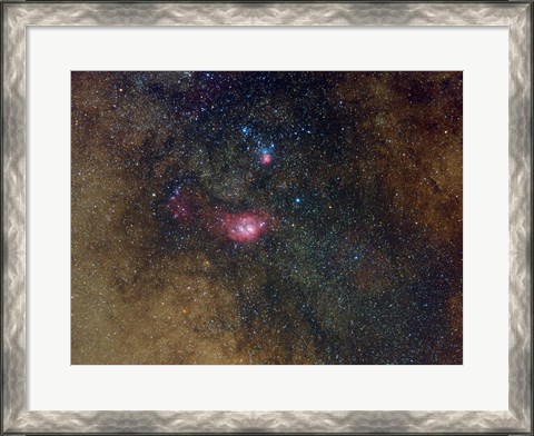 Framed Widefield view of nebulae in Sagittarius Print