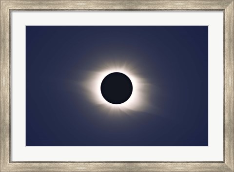 Framed Total eclipse of Sun Print