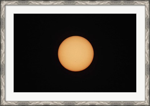 Framed Sunspots on the Sun&#39;s surface Print