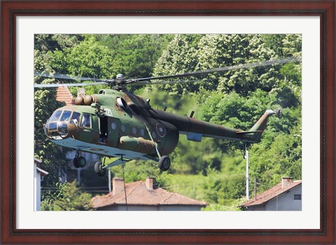 Framed Bulgarian Air Force Mi-17 helicopter, Bulgaria Print