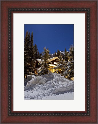 Framed Orion constellation above Mount Fairview, Alberta, Canada Print