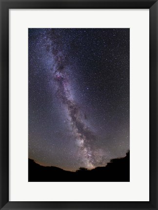 Framed summer Milky Way in southern Alberta, Canada Print