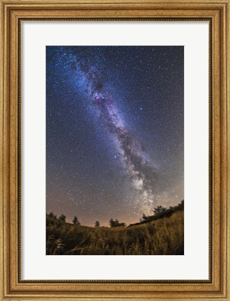 Framed summer Milky Way on a clear moonless evening in Alberta, Canada Print