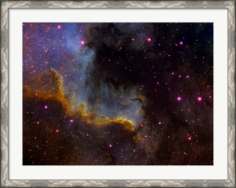 Framed Close-up view of North America nebula Print