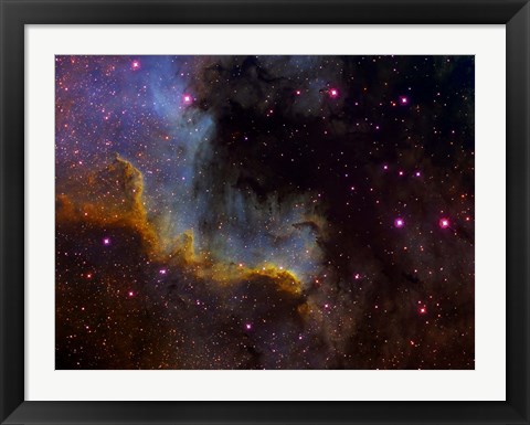 Framed Close-up view of North America nebula Print