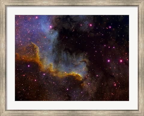 Framed Close-up view of North America nebula Print