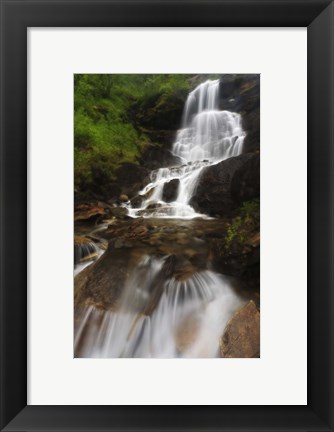 Framed Roasto Falls in Nordland County, Norway Print