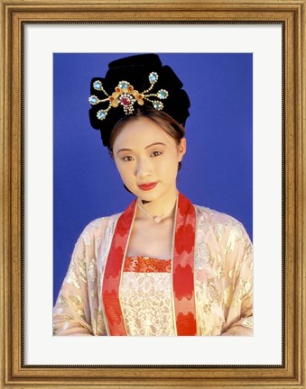 Framed Chinese Woman in Tang Dynasty Dress, China Print