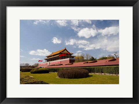 Framed Gate of Heavenly Peace, Forbidden City, Beijing, China Print