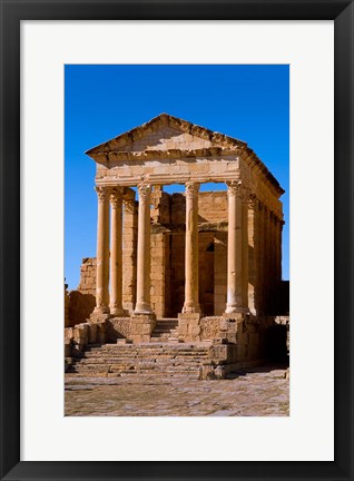 Framed Ancient Architecture, Sufetul, Sbeitla, Tunisia Print