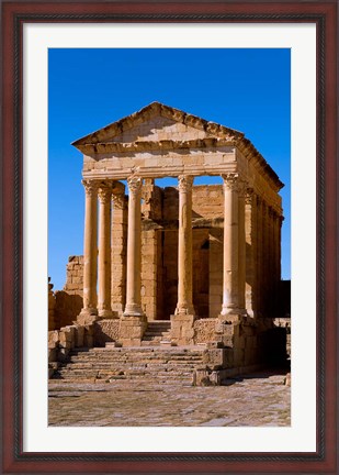 Framed Ancient Architecture, Sufetul, Sbeitla, Tunisia Print