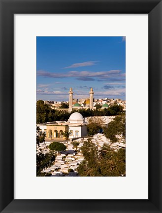 Framed Bourguiba Mausoleum and cemetery in Sousse Monastir, Tunisia, Africa Print