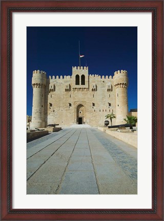 Framed Fort Qu&#39;it Bey, Alexandria, Mediterranean Sea, Egypt Print