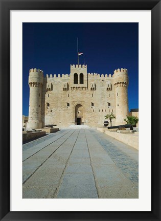 Framed Fort Qu&#39;it Bey, Alexandria, Mediterranean Sea, Egypt Print