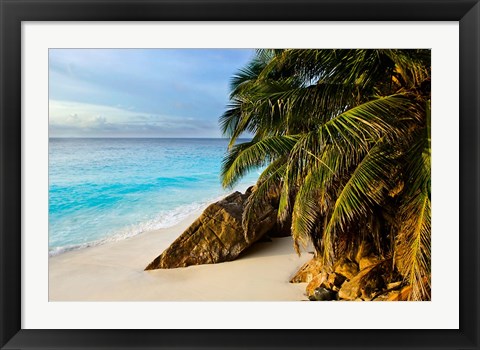 Framed Ansi Victorin Beach, Seychelles Print