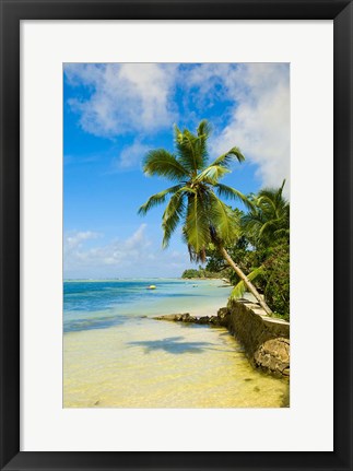 Framed Clear Waters on Mahe Island, Seychelles, Africa Print