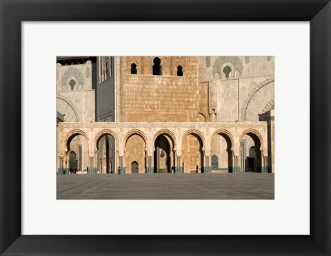 Framed Hassan II Mosque, Casablanca, Morocco, North Africa Print