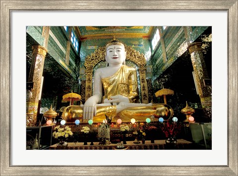 Framed Burma, Syun Oo Pone Nya Shin temple pagoda Print