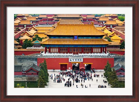 Framed Forbidden City North Gate, Gate of Divine Might, Beijing, China Print
