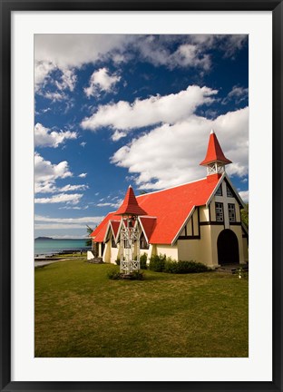 Framed Church, Notre Dame Auxiliaiatrice, Mauritius Print