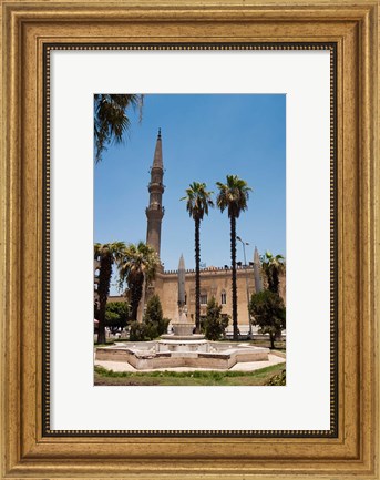 Framed El Hussein Square and Mosque, Cairo, Egypt, North Africa Print