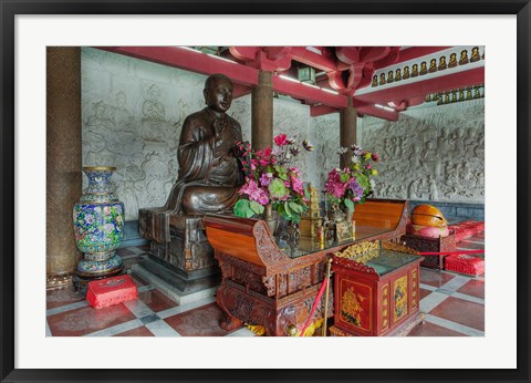 Framed Buddhist shrine, Big Wild Goose Pagoda, Xian, China Print