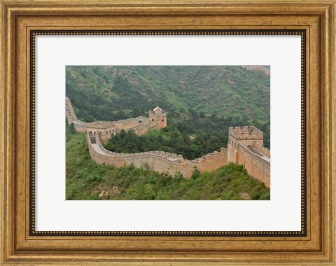 Framed Great Wall of China at Jinshanling, China Print